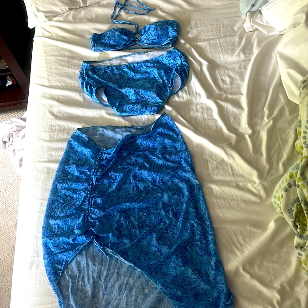 Bathing suit with cover up- never worn